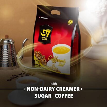 Café Soluble 3en1 con crema sin lactosa - 50 sobres-G7 COFFEE - Imagen 5