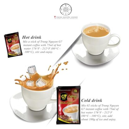 Café Soluble 3en1 con crema sin lactosa - 50 sobres-G7 COFFEE - Imagen 3