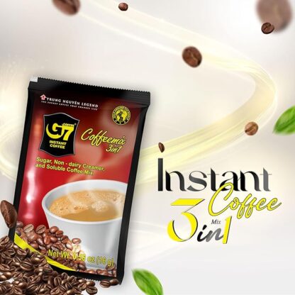 Café Soluble 3en1 con crema sin lactosa - 50 sobres-G7 COFFEE - Imagen 4