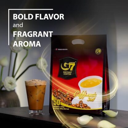 Café Soluble 3en1 con crema sin lactosa - 50 sobres-G7 COFFEE - Imagen 2